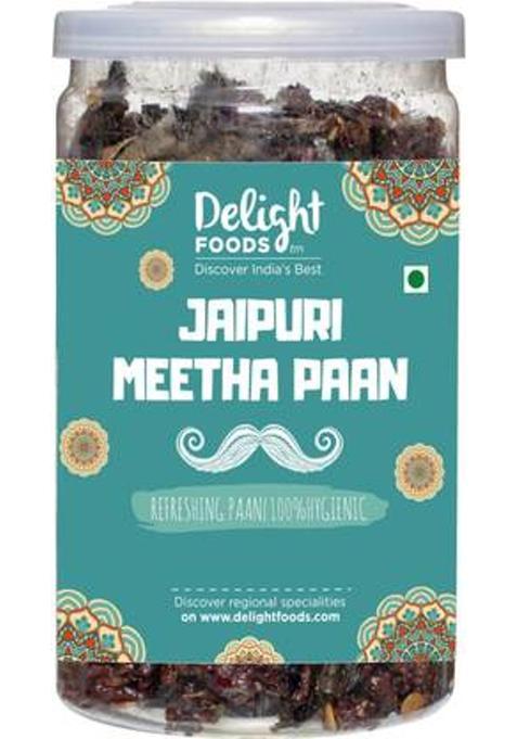 Delight Foods Jaipuri Meetha Paan Without Supari| Hygienically Packed Traditional Mukhwas Jaipuri Meetha Paan Mouth Freshener (200 G)