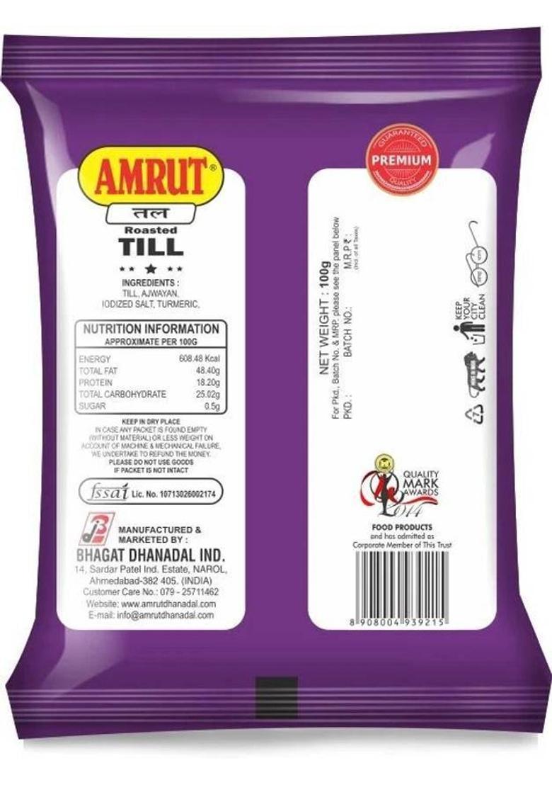 Amrut Alsi & Till Mukhwas Digestive Crunchy And Tasty Mouth Freshener (4 X 100 G)