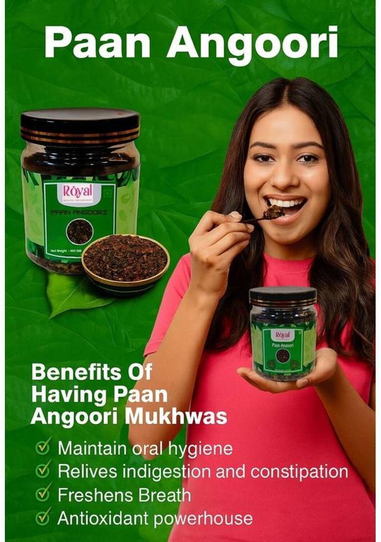 Royal Paan Angoori Mukhwas Sweet & Juicy Mouth Freshener Paan Angoori Mouth Freshener (350 G)