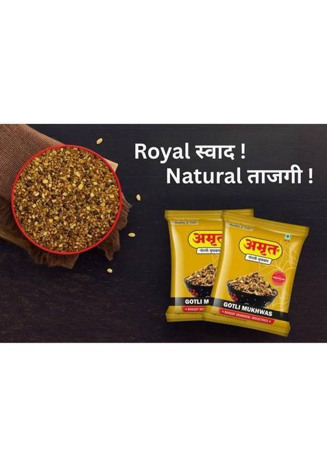 Amrut Roasted Saunf & Gotli Mukhwas Traditional Indian Mouth Freshener Combo Mouth Freshener (4 X 200 G)