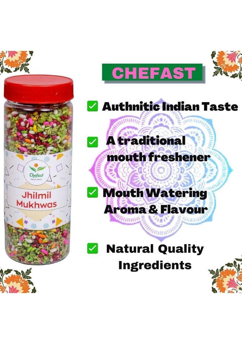Chefast Jhilmil Mukhwas [Digestive, After-Meal Snack] Pack Of 2 Sweet Mouth Freshener (2 X 230 G)