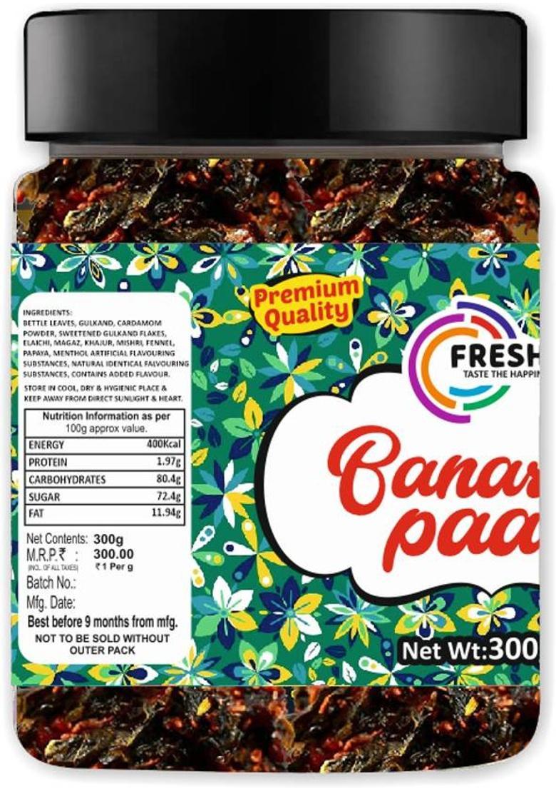 Fresho Banarasi Meeth Paan Mukhwas Mouth After-Meal Snack Sweet Mouth Freshener 300 G Sweet Mouth Freshener (300 G)