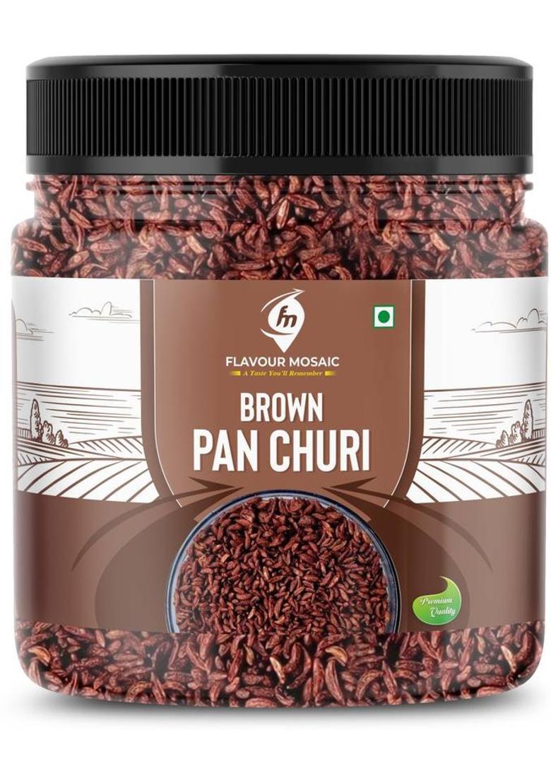 Flavour Mosaic Brown Pan Churi Saunf | Sweet Fennel Seeds, Mukhwas Sweet Mouth Freshener (400 G)