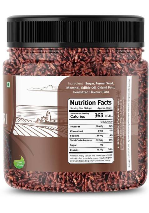 Flavour Mosaic Brown Pan Churi Saunf | Sweet Fennel Seeds, Mukhwas Sweet Mouth Freshener (400 G)