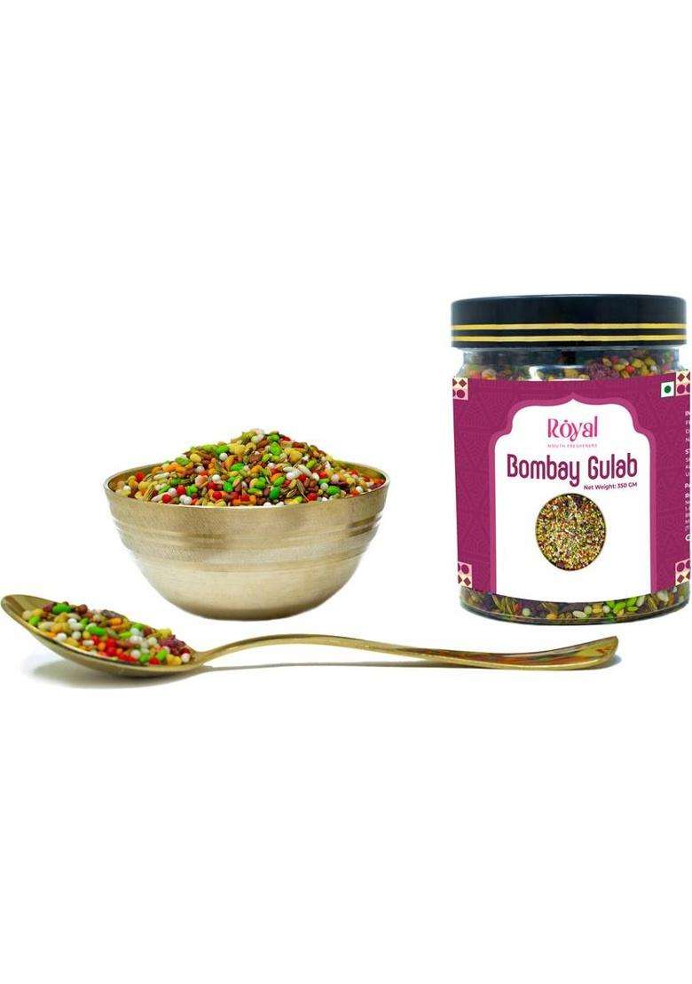 Royal Bombay Gulab Paan Mukhwas Traditional Digestive After-Meal Sweet Treat Bombay Gulab Mouth Freshener&nbsp;&nbsp;(350 G) - Indya