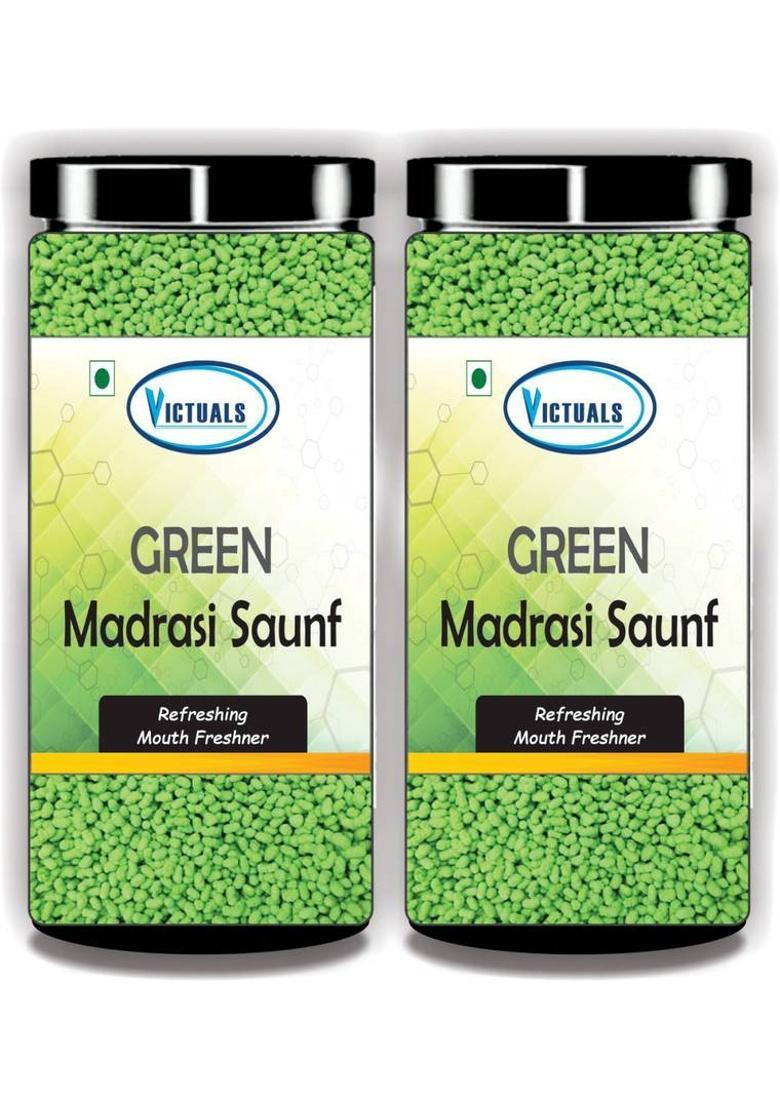 Victuals Madrasi Saunf 400G | Peppermint Saunf | Mukhwas | Mouth Freshner Peppermint Mouth Freshener (2 X 200 G)