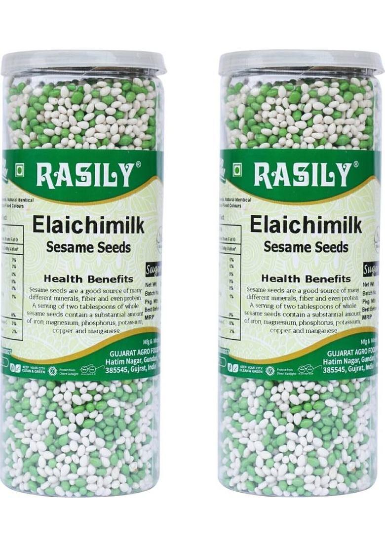 Rasily Elaichi Milk Milk, Sesame, Cardamom Mouth Freshener(Pack Of 02) Milk, Sesame, Cardamom Mouth Freshener (2 X 280 G)