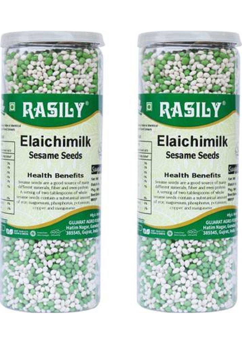 Rasily Elaichi Milk Milk, Sesame, Cardamom Mouth Freshener(Pack Of 02) Milk, Sesame, Cardamom Mouth Freshener (2 X 280 G)
