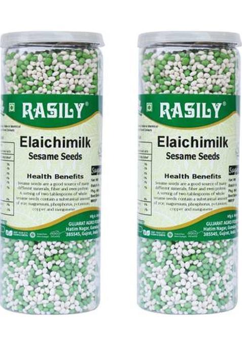 Rasily Elaichi Milk Milk, Sesame, Cardamom Mouth Freshener(Pack Of 02) Milk, Sesame, Cardamom Mouth Freshener (2 X 280 G)