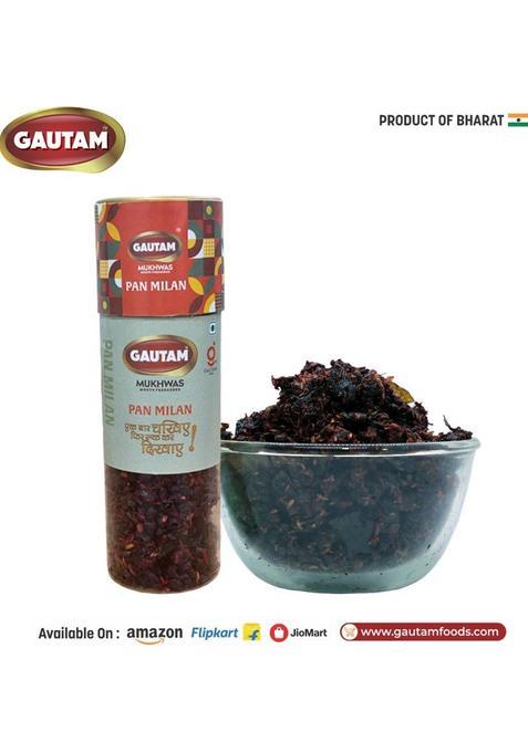 Gautam Panmilan Mouth Freshener | Premium Paan Mukhwas | Sweet & Refreshing Digestive Paan Mukhwas Mouth Freshener (3 X 140 G)