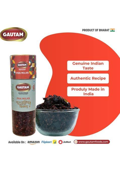 Gautam Panmilan Mouth Freshener | Premium Paan Mukhwas | Sweet & Refreshing Digestive Paan Mukhwas Mouth Freshener (3 X 140 G)
