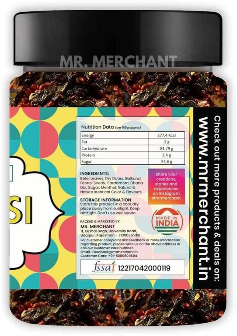 Mr. Merchant Banarasi Meetha Paan Mukhwas [Mouth Freshener, Digestive, After-Meal Snack] Sweet Mouth Freshener (300 G)