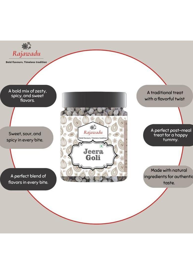 Rajawadu Jeera Goli | Jeera Pachak Goli | Mouth Freshener | Digestives Mukhwas | Jeera Goli, Chatpati Jeera Goli, Pachak Churan Goli, Ayurveda Digestive Mouth Freshener (0.3 Kg)