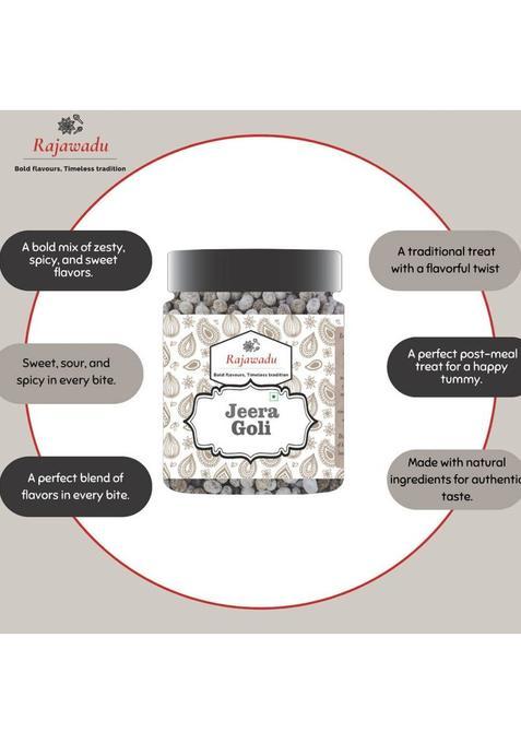 Rajawadu Jeera Goli | Jeera Pachak Goli | Mouth Freshener | Digestives Mukhwas | Jeera Goli, Chatpati Jeera Goli, Pachak Churan Goli, Ayurveda Digestive Mouth Freshener (0.3 Kg)