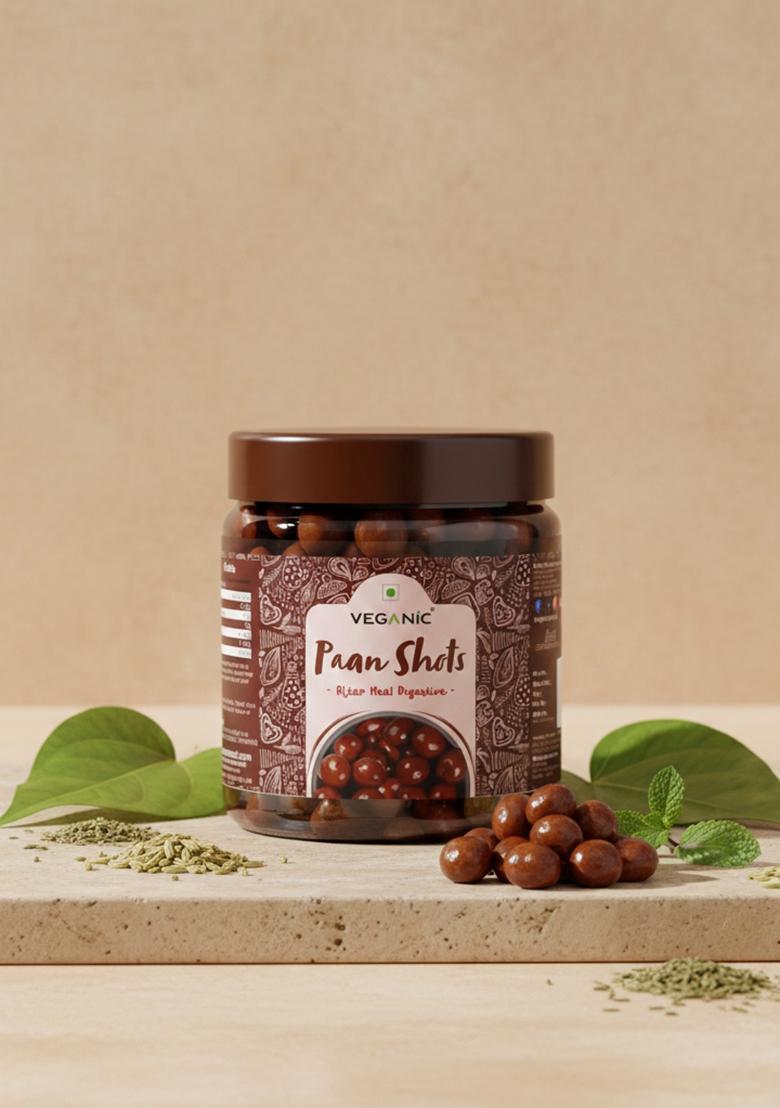 Veganic Pan Shots (Instant Paan, Mouth Freshener, Mukhwas) Pan Flavor Candy Paan Mouth Freshener (400 G)
