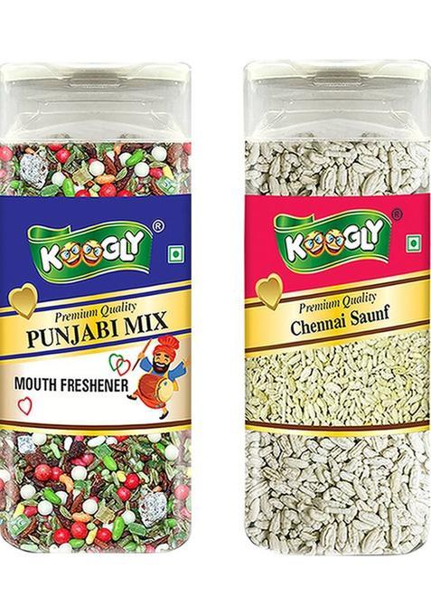 Koogly Premium Quality After Meal Digestive Mukhwas Punjabi Mix, Chennai Saunf Mouth Freshener&nbsp;&nbsp;(2 X 210 G)