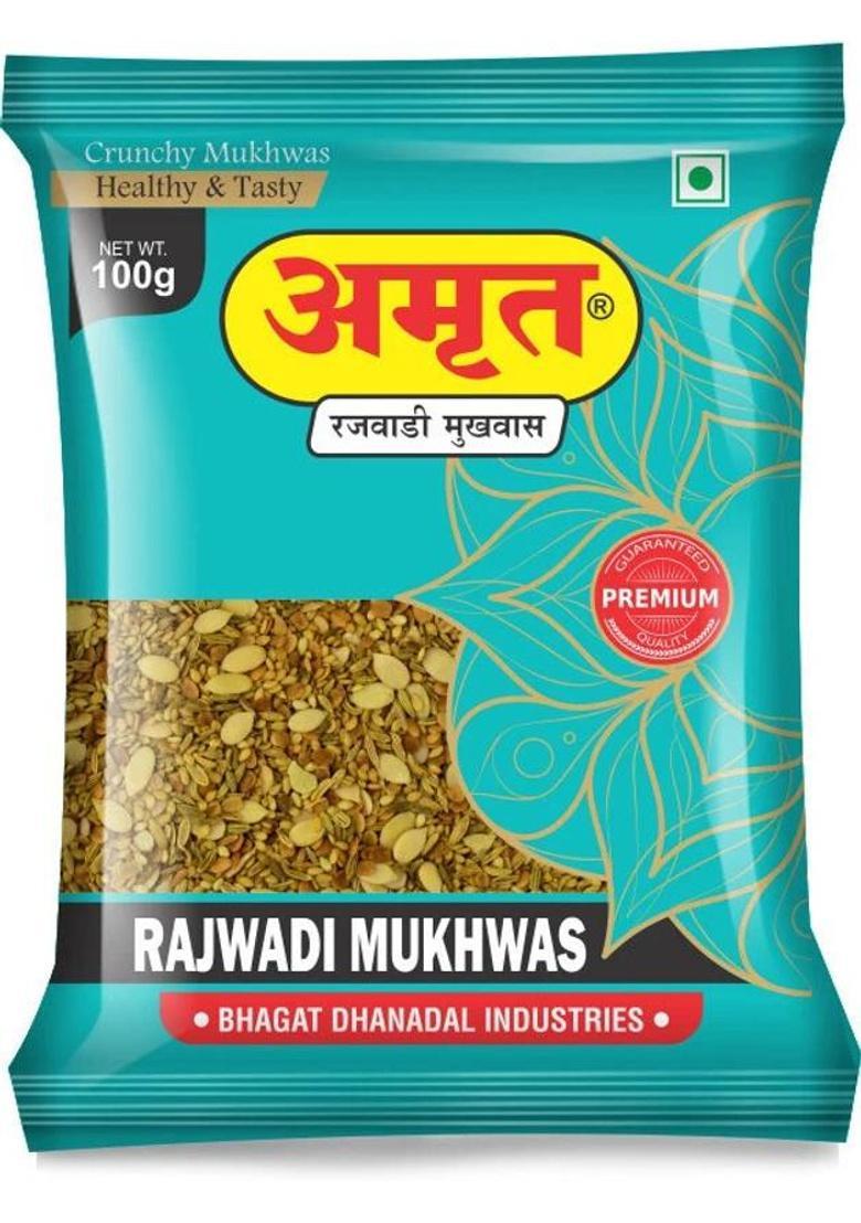 Amrut Dhanadal & Rajwadi Mukhwas Salty Coriander Mouth Freshener Mukhwas Mouth Freshener (4 X 100 G)