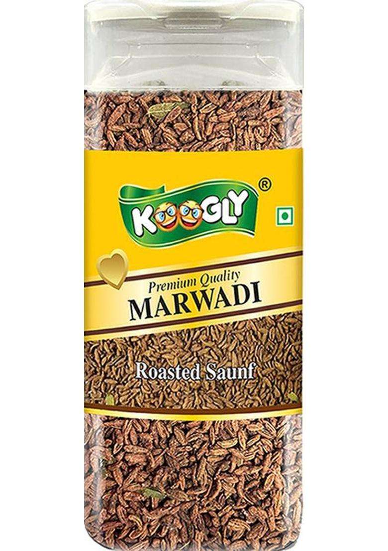 Koogly Premium Quality Mukhwas Marwadi Roasted Saunf Mouth Freshener&nbsp;&nbsp;(180 G) - Indya