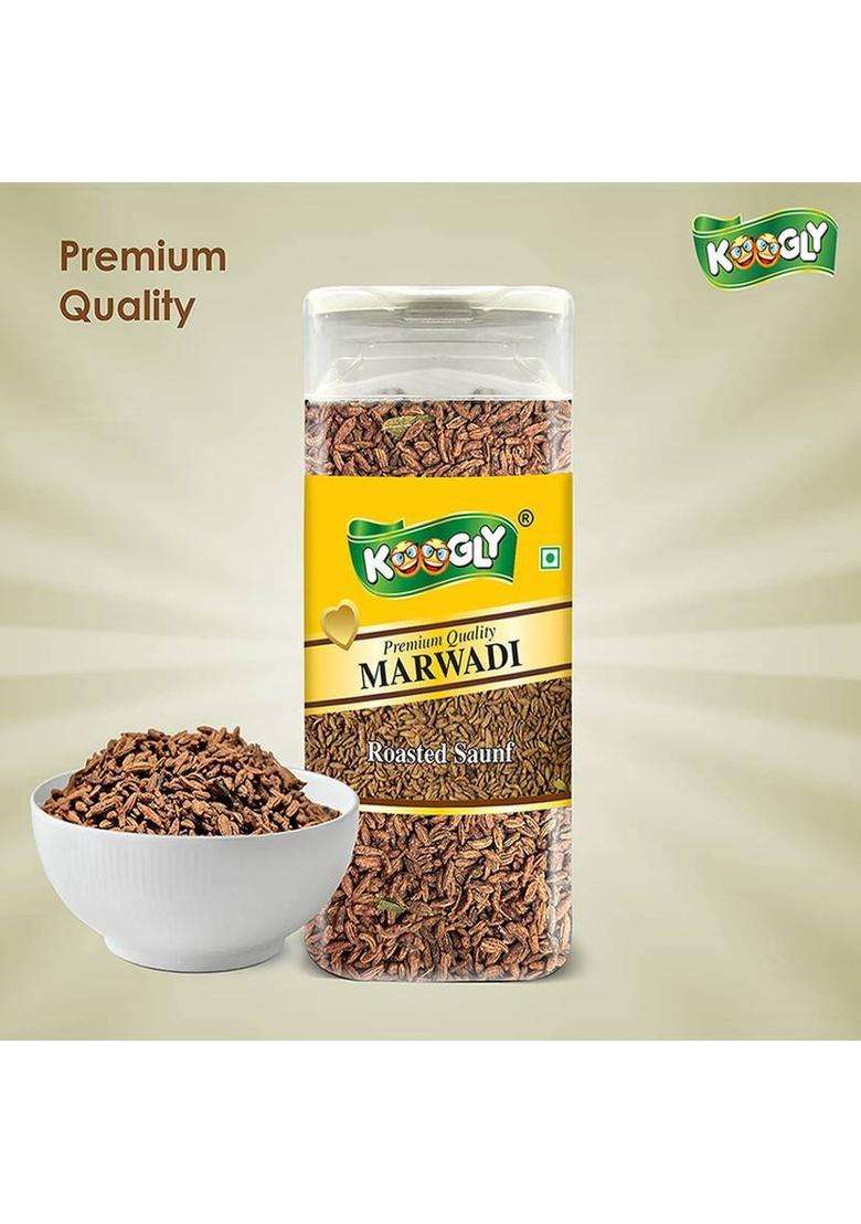 Koogly Premium Quality Mukhwas Marwadi Roasted Saunf Mouth Freshener&nbsp;&nbsp;(180 G) - Indya