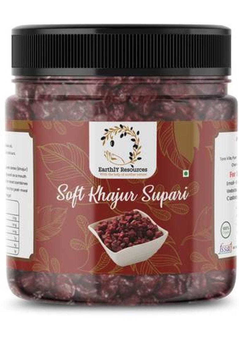 Earthly Resources Soft Khajur Supari |Blend Of Khajur And Supari | Mouth Freshener | 240Gm Khajur Mouth Freshener (240 G)