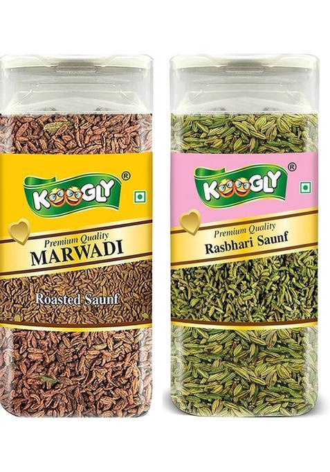 Koogly Premium Quality Mukhwas Marwadi Mix, Rasbhari Saunf Mouth Freshener&nbsp;&nbsp;(2 X 175 G)