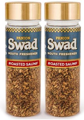 Swad Roasted Saunf Rajasthani Mukhwas Mouth Freshener (100% Natural & Digestive), 2 Bottles, 120G Roasted Saunf Rajasthani Mukhwas Mouth Freshener (100% Natural & Digestive) Mouth Freshener&nbsp;&nbsp;(2 X 60 G)