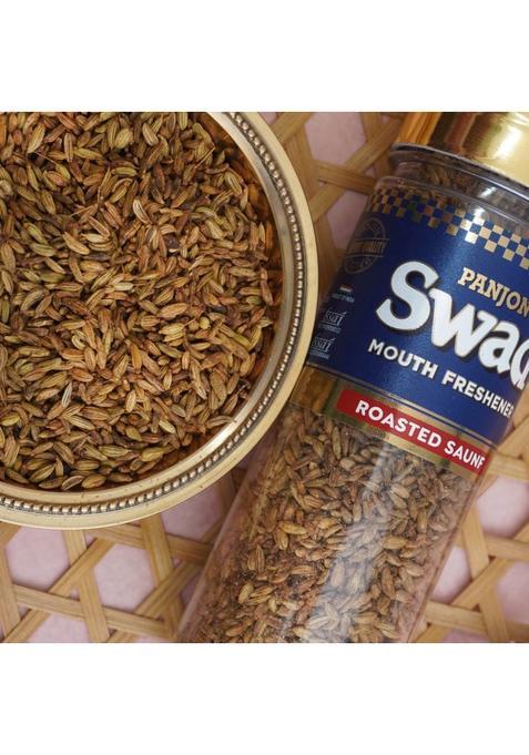 Swad Roasted Saunf Rajasthani Mukhwas Mouth Freshener (100% Natural & Digestive), 2 Bottles, 120G Roasted Saunf Rajasthani Mukhwas Mouth Freshener (100% Natural & Digestive) Mouth Freshener (2 X 60 G)