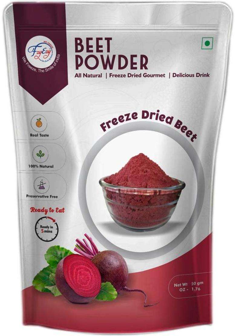 Fzyezy Freeze Dried|Healthy|Organic|Dehydrated Beet Powder Pack-3(50Gm) 150 G&nbsp;&nbsp;(Pack Of 3) - Indya