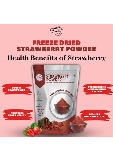 Fzyezy Freeze Dried|Healthy|Natural|Dehydrated White Guava+Strawberry Drink Powder 100 G (Pack Of 2)