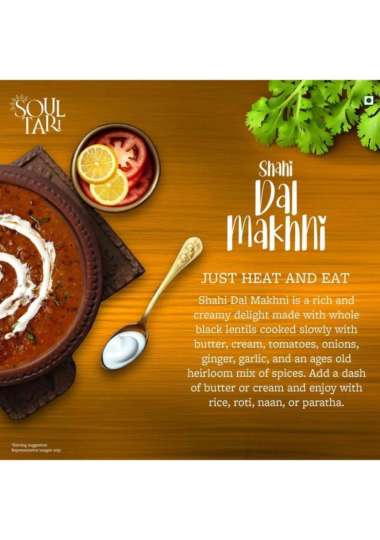 Soultari By Soultari Ready To Eat Shahi Dal Makhni | Rich And Creamy | Just Heat And Eat (300 G)