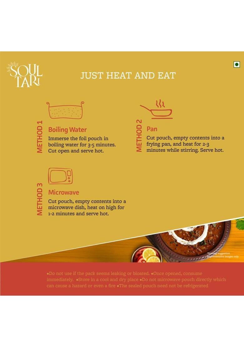 Soultari By Soultari Ready To Eat Shahi Dal Makhni | Rich And Creamy | Just Heat And Eat (300 G)