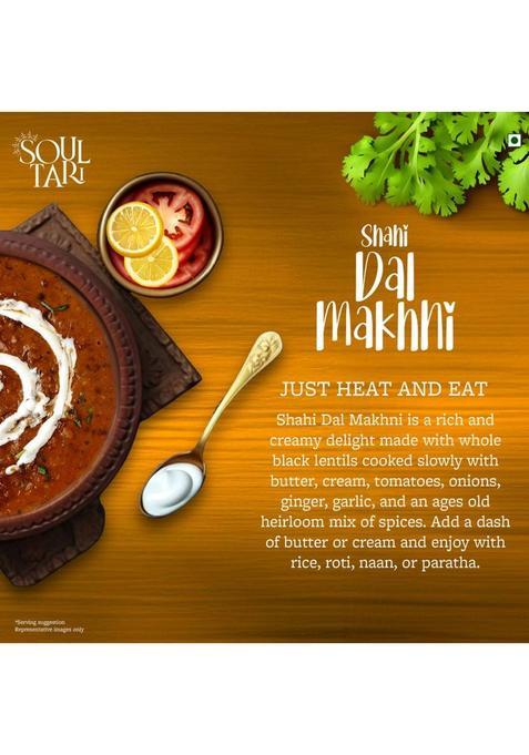Soultari By Soultari Ready To Eat Shahi Dal Makhni | Rich And Creamy | Just Heat And Eat (300 G)