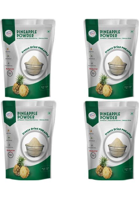 Fzyezy Freeze Dried|Healthy|Organic|Dehydrated Pineapple Powder Pack-4(50Gm) 200 G