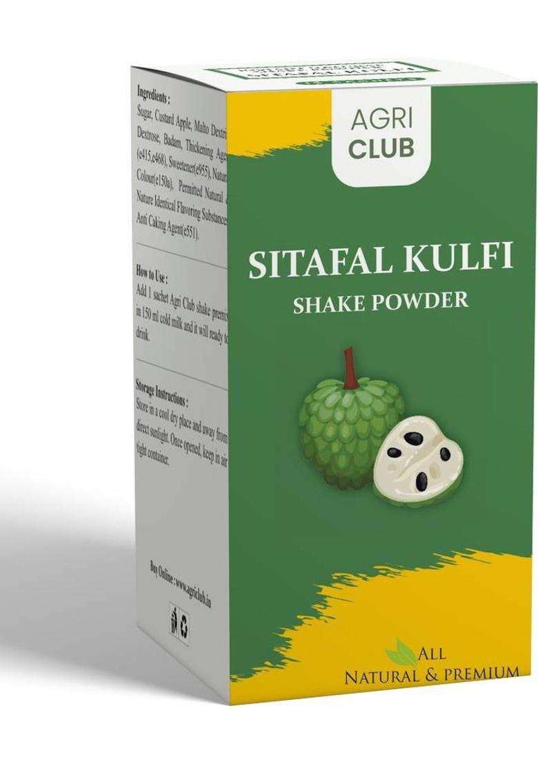 Agri Club Instant Mix Sitafal Kulfi Shake Powder 15 Sachets 225 G 225 G - Indya