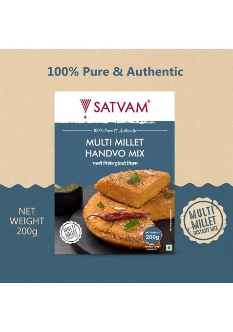 Satvam Multi Millet Handvo Instant Mix 1000 G (Pack Of 5)