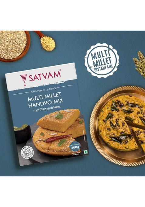 Satvam Multi Millet Handvo Instant Mix 1000 G (Pack Of 5)