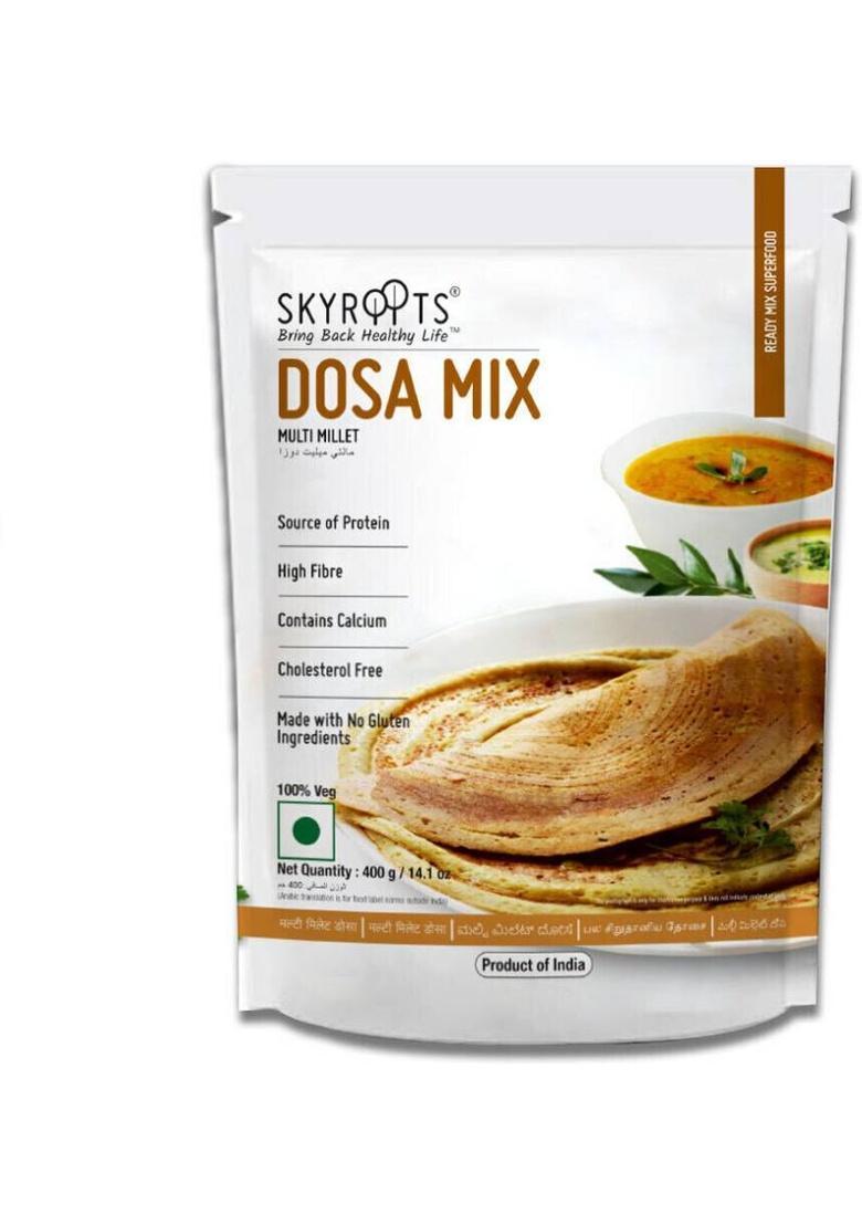 Skyroots Multi Millet Dosa | Ready To Mix | Pack Of 1 | 400Gm 400 G