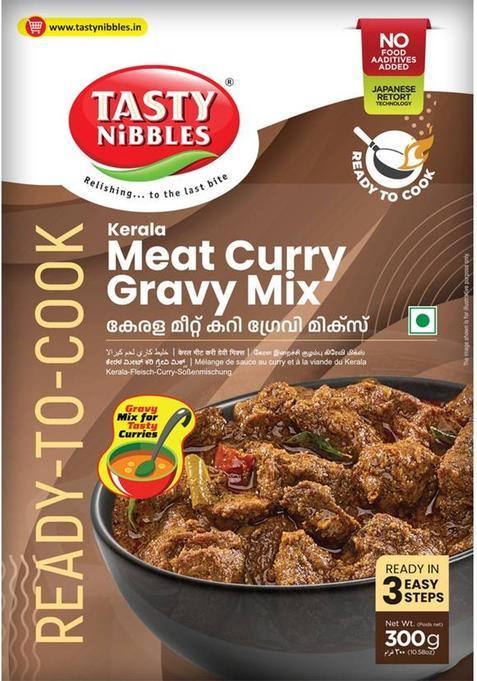 Tasty Nibbles Ready To Cook Kerala Meat Curry Gravy Mix|No Added Preservatives [Pack Of 3] 900 G (Pack Of 3)