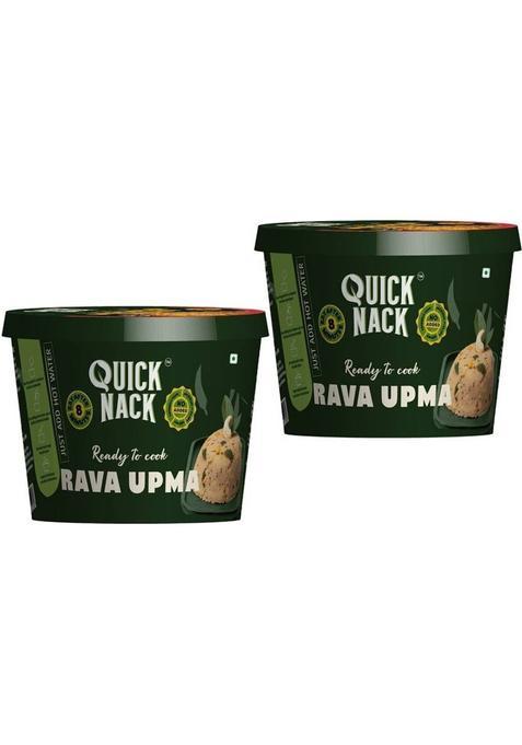 Quick Nack Rava Upma | Ready-To-Cook Instant South Indian Breakfast&nbsp;&nbsp;(140 G)