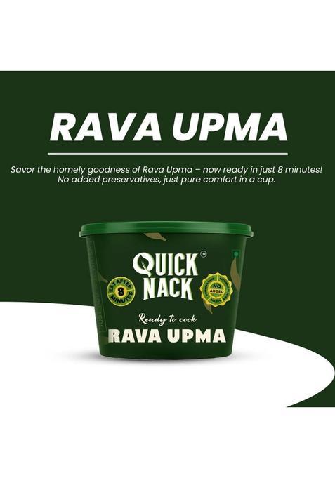 Quick Nack Rava Upma | Ready-To-Cook Instant South Indian Breakfast (140 G)