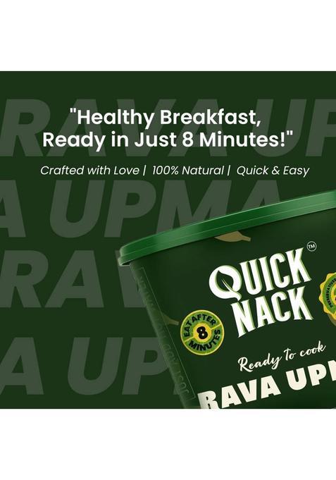 Quick Nack Rava Upma | Ready-To-Cook Instant South Indian Breakfast (140 G)