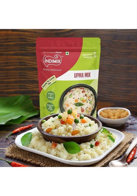 Indimix Instant Ready To Cook Upma Mix | Ready In 3 Steps | Healthy & Tasty 500 G