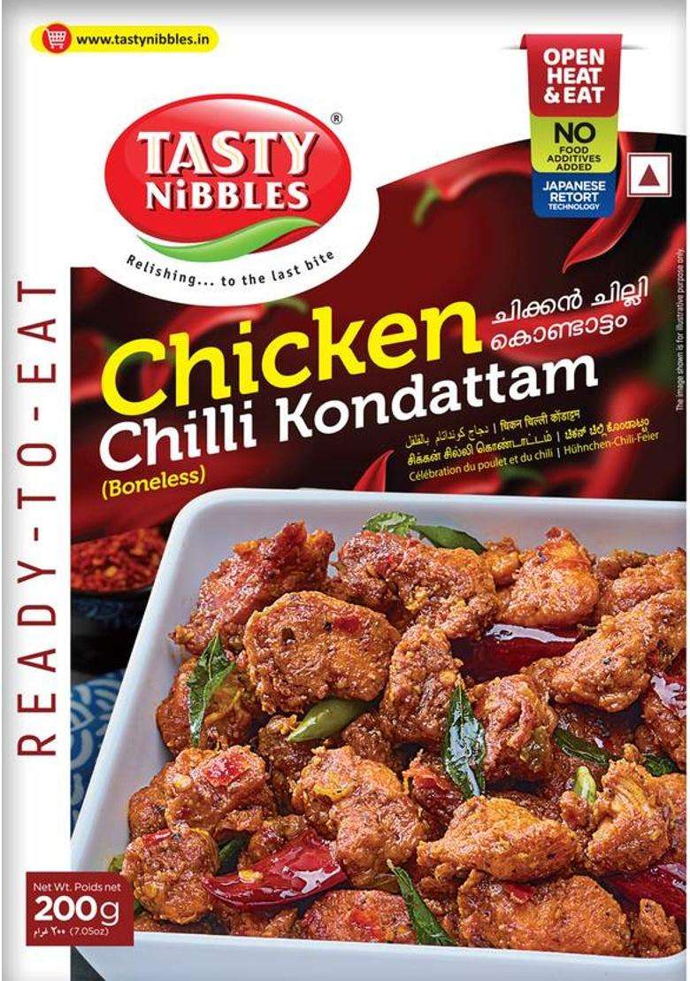 Tasty Nibbles Ready To Eat Chicken Chilli Kondattam|No Added Preservatives&nbsp;&nbsp;(200 G) - Indya