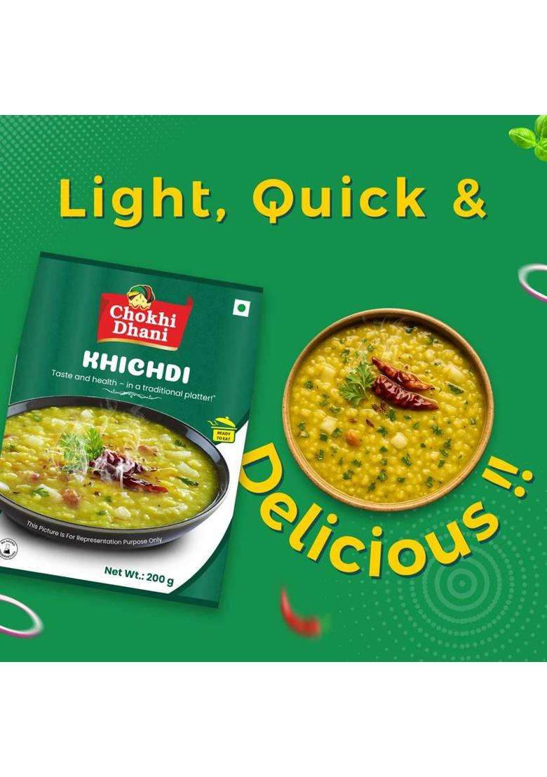 Chokhi Dhani Foods By Na Ready To Eat Khichdi 200GmÂ&nbsp;Â&nbsp; 200 G - Indya