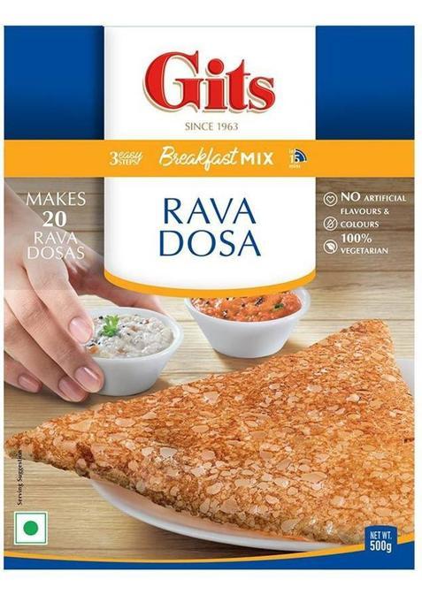 Gits Rava Dosa Instant Breakfast Mix 500 G