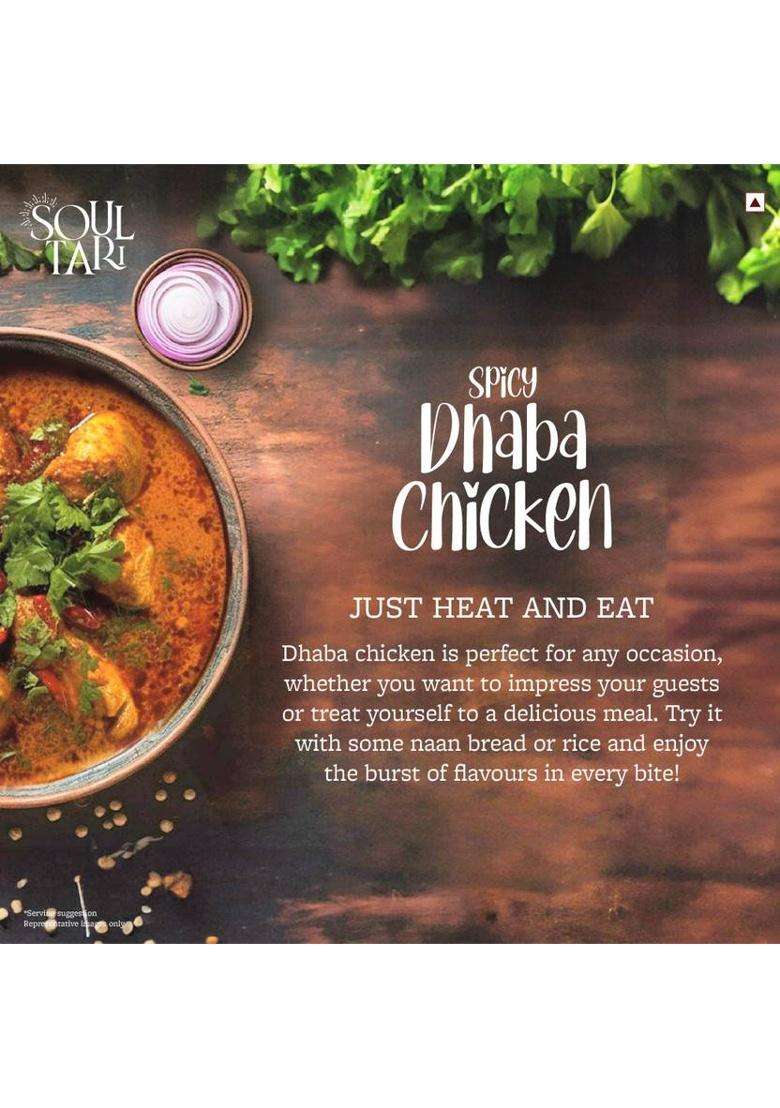 Soultari By Ready To Eat Dhaba Chicken | In A Spicy Style Curry |Just Heat EatÂ&nbsp;Â&nbsp; 300 G - Indya