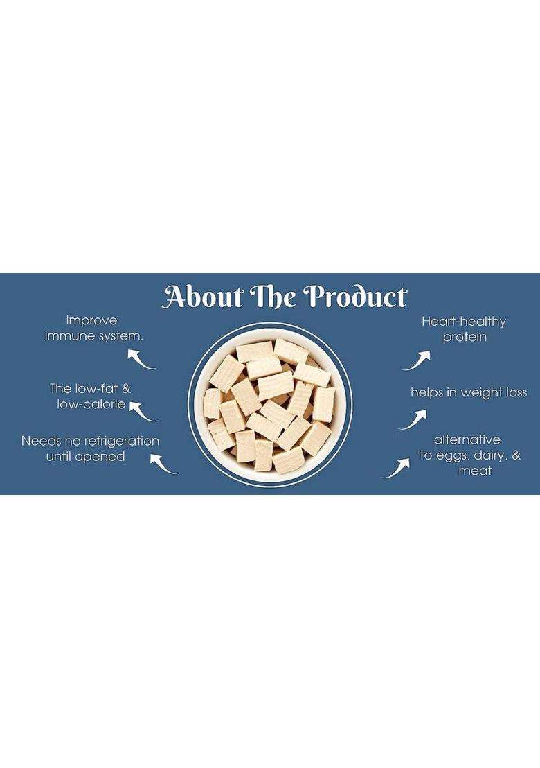 Pankti Freeze Dried Tofu Cubes (Soya Paneer) 100 G - Indya