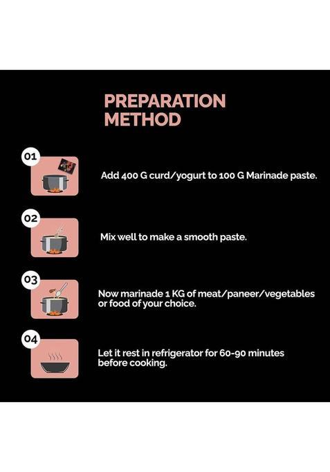 Karamat Ready To Eat Tandoori Marinade Mix Pack Of 2 (100G Each), Bbq, Instant Mix (200 G)