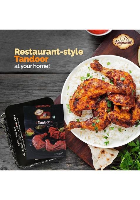 Karamat Ready To Eat Tandoori Marinade Mix Pack Of 2 (100G Each), Bbq, Instant Mix (200 G)