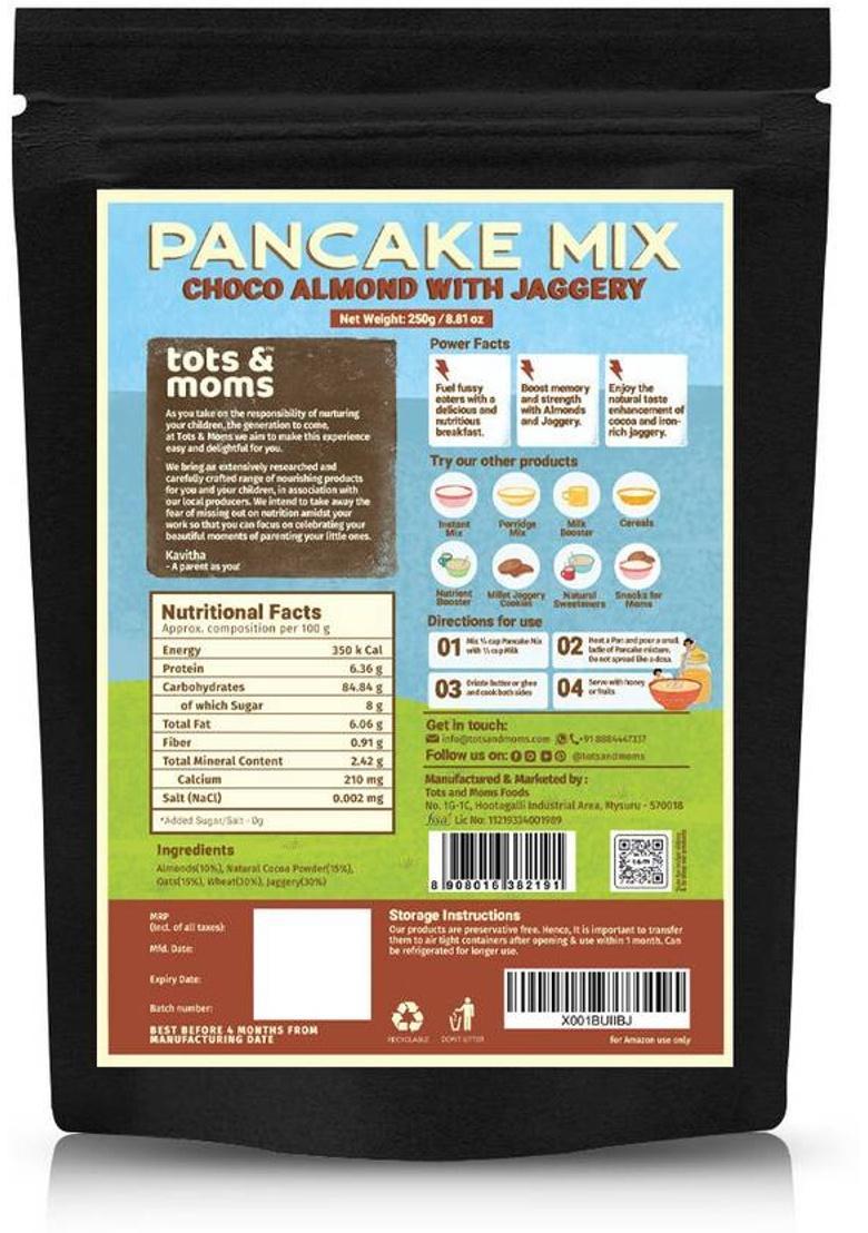 Tots And Moms Choco Almond With Jaggery | Banana Almond With Jaggery 500 G (Pack Of 2)